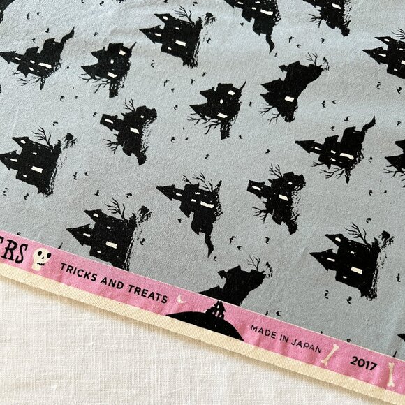 Lil' Monsters - Haunted House - Fabric *Pre-Washed - Picture 4 of 5
